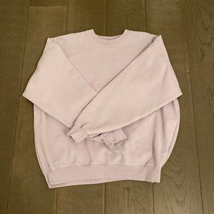 i’m selling this oversized erica sweatshirt in light periwinkle!